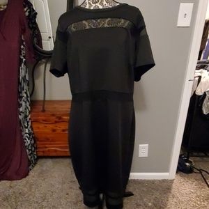 Body Con Black Mesh Dress